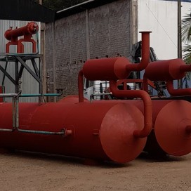 Coluna de destilação para glicerina e trocador de calor