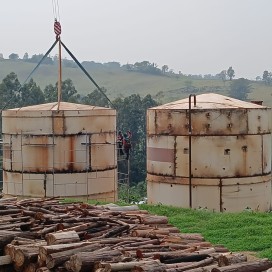 Tanque de armazenamento 350 mil litros usado